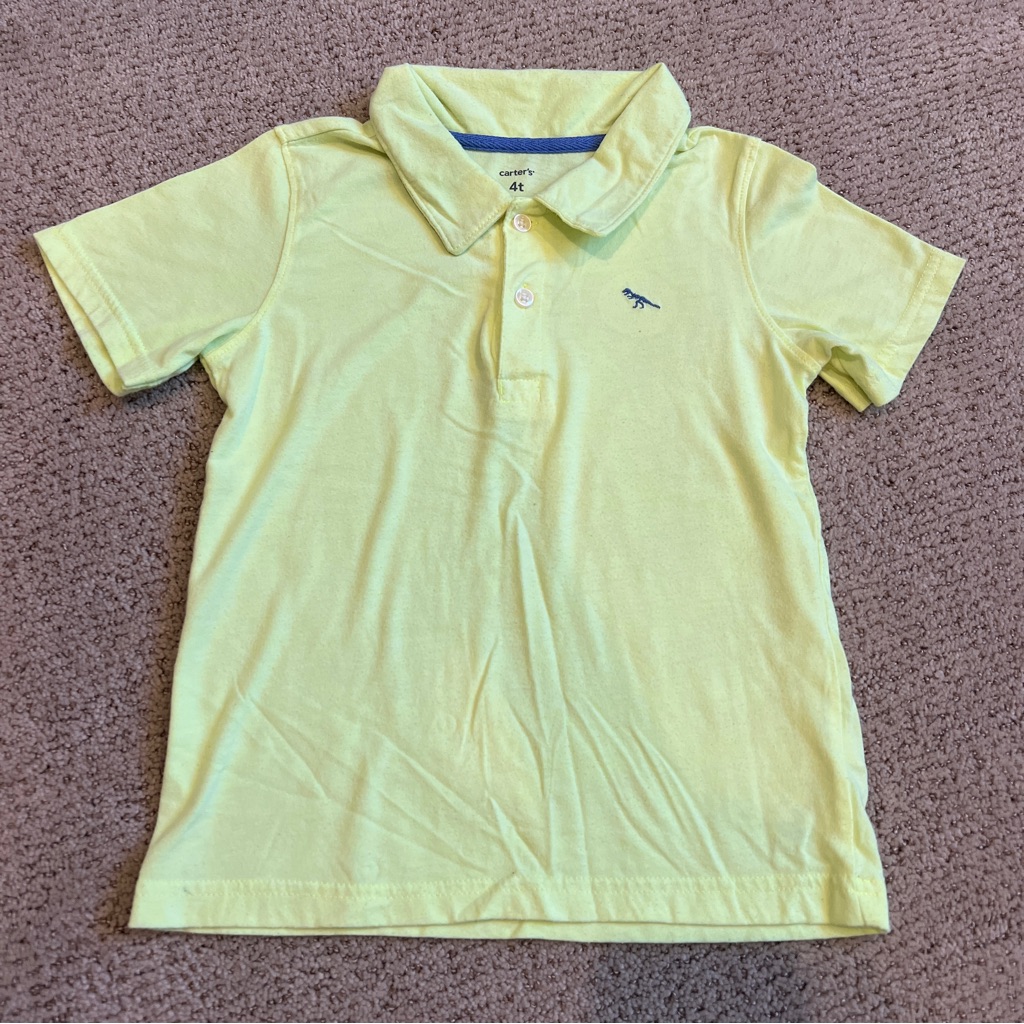 Carters Light Yellow Polo Shirt